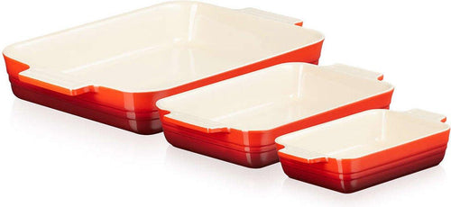 Le Creuset Set of 3 Oven Dishes 18/25/32cm 'Cherry Red'