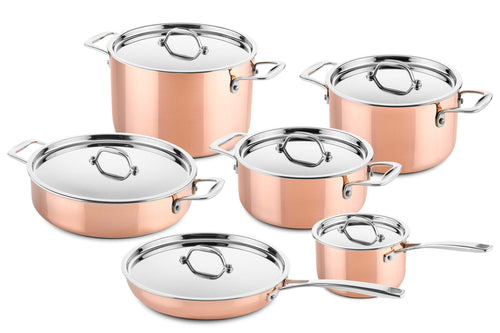 DUCQ Copper Pan Set 6-piece
