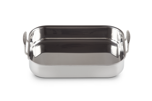 Le Creuset Roasting Dish 35x25cm 5.5L 'Classic 3-ply Stainless Steel'