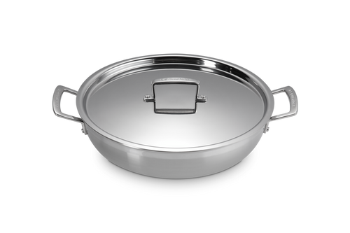 Le Creuset Provence Sauté Pan/Chef's Pan Ø30cm/4.8L 'Classic 3-ply Stainless Steel'