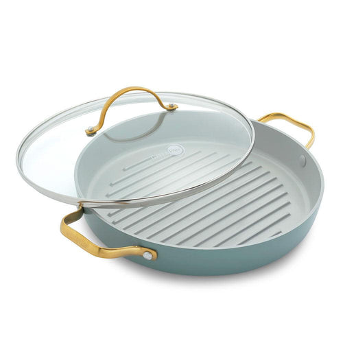 Greenpan Grill Pan Ø28cm 'Padova Skyblue'