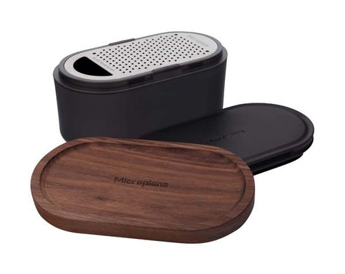 Microplane Container Grater 'Anthracite Walnut'