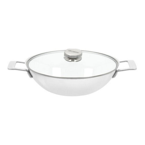Wok Demeyere con manici e coperchio in vetro 'Industry 5' Ø30cm / 3L