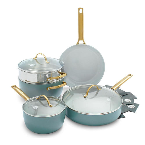 Greenpan 10-piece Cookware Set 'Padova Skyblue'