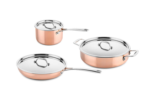 DUCQ Copper Cookware Set 3-piece