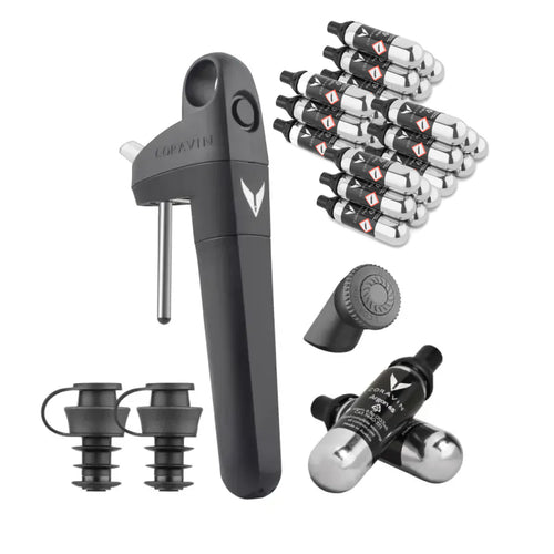 Coravin Pivot+ Wine Preservation System + 24 Pure Capsules