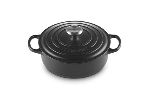 Le Creuset Shallow Casserole Signature 'Matte Black' ø24cm / 3.1l