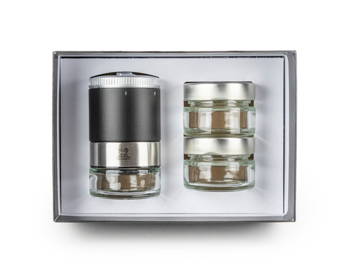 Peugeot Pepper Mill 'Maestro Matt Black' - Pepper mill with 3 peppers (interchangeable)