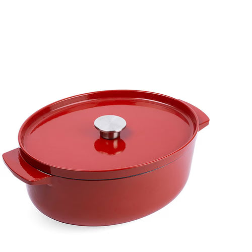 KitchenAid Piola ovale in ghisa Ø30cm / 5,6L 'Empire Red'