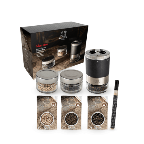 Peugeot 'Maestro' Pepper Bar - Pepper mill with 3 peppers (interchangeable)