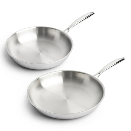 SOPHIOR Stainless Steel Frying Pan Set 24/28cm