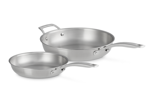 Le Creuset 24/28cm 'Essential 3-ply' Stainless Steel Frying Pan Set