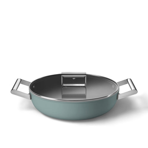 Smeg Ceramic Pan Ø28cm / 4.3L 'Emerald Green'