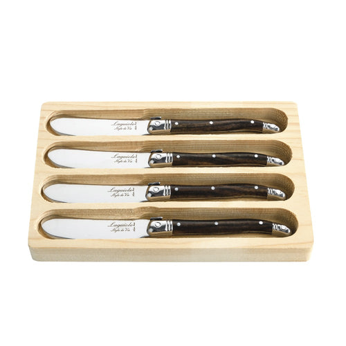 Laguiole Style de Vie Butter Knives Dark Wood 'Premium Line'