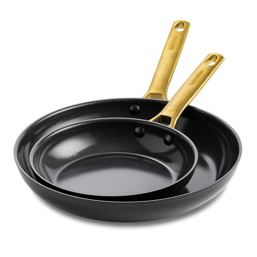 Greenpan Frying Pan Set 20/26cm 'Padova Reserve Black'