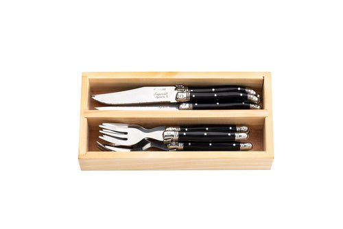 Laguiole Style de Vie 12-Piece Mini Cutlery Black 'Premium Line'