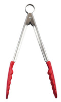 Cuisipro Mini Silicone Serving Tongs 24cm Red
