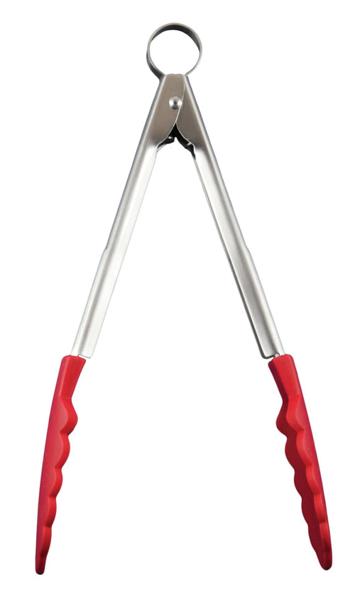 Cuisipro Mini Silicone Serving Tongs 24cm Red
