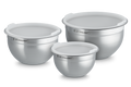 Le Creuset Stainless Steel Mixing Bowl Set with Lids, 3-Piece