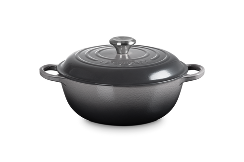 Le Creuset Signature Marmite Casserole Dish with High Lid 'Flint' Ø26cm / 4.1L