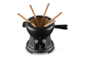 Le Creuset 6-Person Fondue Set 'Matte Black'