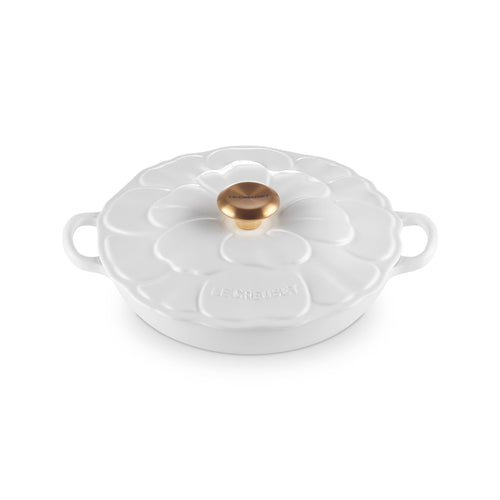 Le Creuset Campagnard Signature 'Blossom White' ø26cm / 2.2L