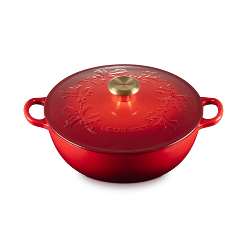 Le Creuset Marmite Casserole Dish 'Holly Cherry Red' Ø26cm / 4.1L