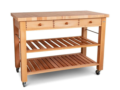Carrello da cucina Butler in legno di frassino M-1200