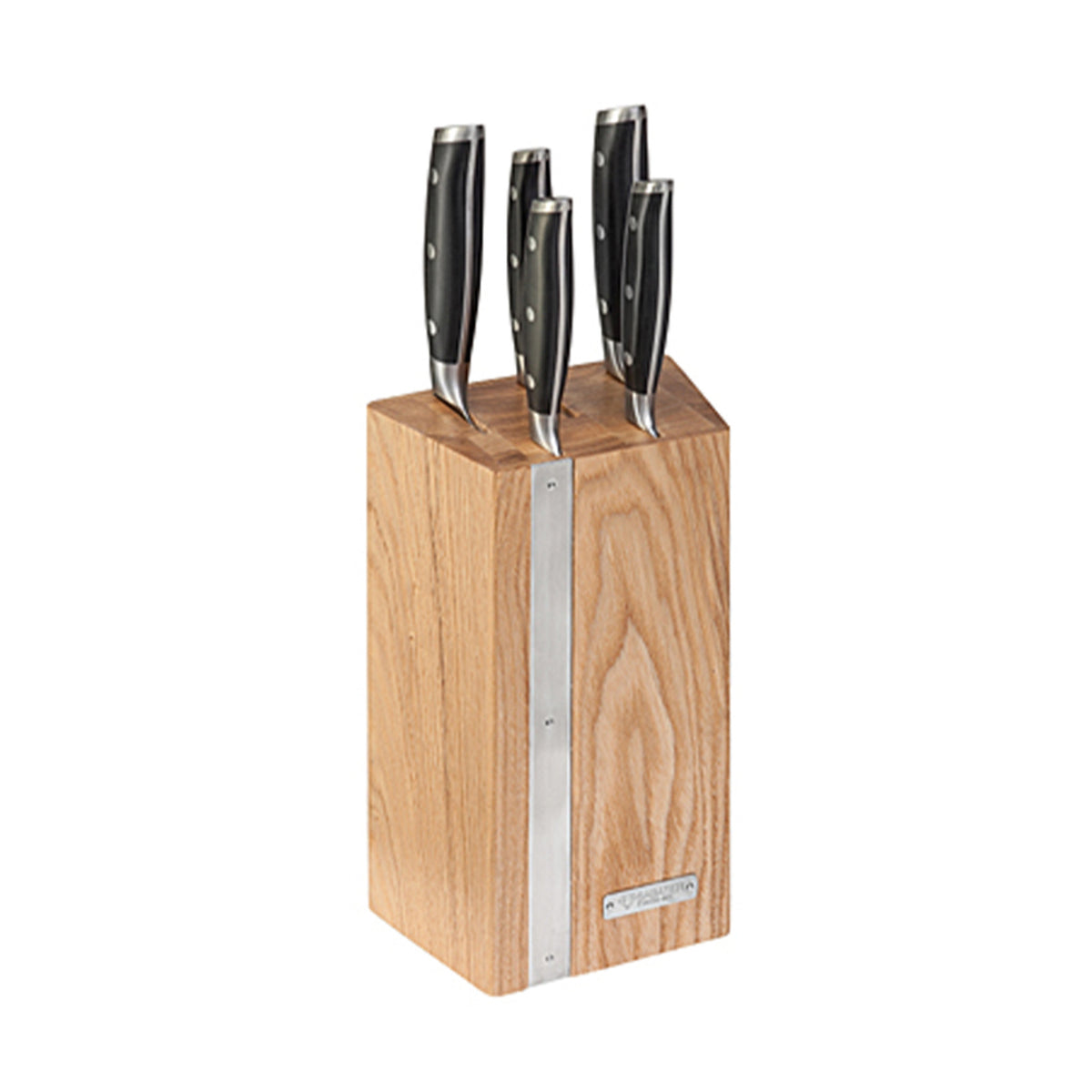 Diamond Sabatier Knife Block 5-piece Oak 'Integra'
