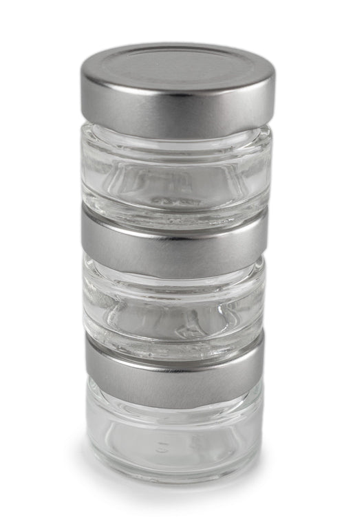 Peugeot 3 glass reservoirs for 'Maestro' pepper mill & felt-tip pen