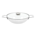 Demeyere Wok met handgrepen en Glasdeksel 'Industry 5'  Ø30cm / 3L