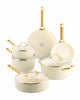 Greenpan 10-Piece Cookware Set 'Padova Cream White'