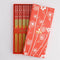 Eetstokjes 'Red Flower' set van 5