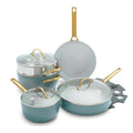 Greenpan 10-piece Cookware Set 'Padova Skyblue'