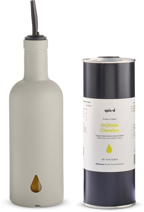 Spic'd Olive Oil Bottle & Olive Oil 'Warm Clay'