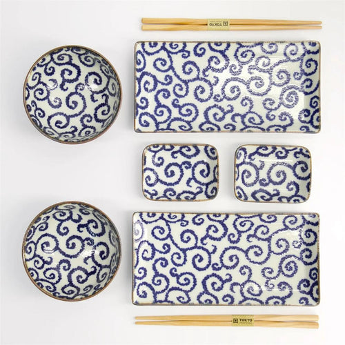 Tokyo Design Studio Sushi Giftset 'Ten Karakusa' 8 pieces / 2 persons