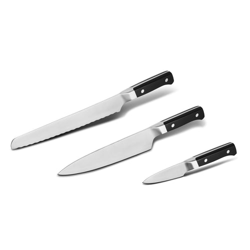 BARE Cookware 3-piece 'Twinsteel' Knife Set