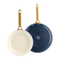 Greenpan Frying Pan Set 20/26cm 'Padova Oxford Blue'