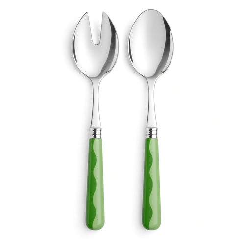 Addison Ross Slabestek 'Wave' Leaf & Apple Green (2-delig)