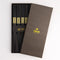Eetstokjes 'Square Black' set van 5