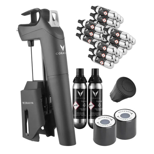 Coravin Timeless Three+ Wine Preservation System + 24 Pure Capsules