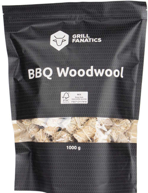Grill Fanatics BBQ Wood Wool Firelighters 1kg