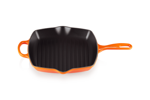 Le Creuset Grillpan Vierkant 26x26cm Grillit® 'Oranjerood'