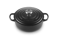 Le Creuset Round Signature Shallow Casserole / Sauté Pan Ø24cm / 3.4L 'Matte black'