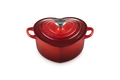 Le Creuset Heart-Shaped Signature Casserole 'Cherry Red' Ø20cm / 1.9L