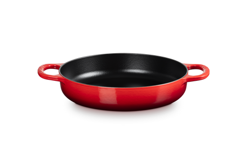 Le Creuset Shallow Casserole with two handles 'Cerise' Ø28cm / 3.2L
