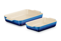 Le Creuset Oven Dish Set of 2 'Azure' 25 & 32cm