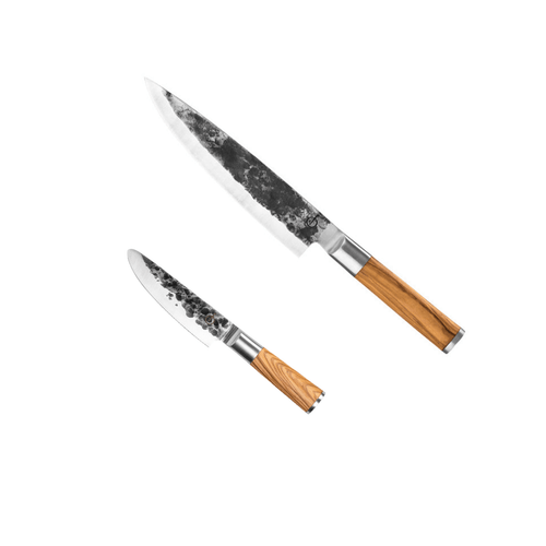Forged Chef's Knife 20cm Olive & Kids Chef's Knife 12cm Olive