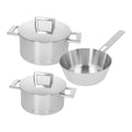 Demeyere 3-Piece Cookware Set with Double-Walled Lid 'John Pawson 7'