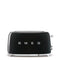 Smeg Toaster 2x4 'Black' TSF02BLEU